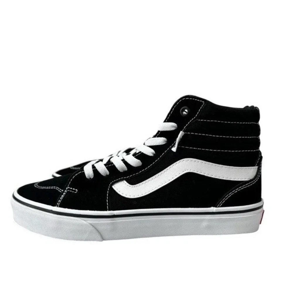 VANS Filmore Hi Suede Canvas Black White Men's Size 13 Skate Sneakers